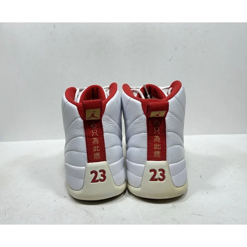 Nike Air Jordan 12 XII Retro FIBA White Red 130690-107 Men's Size 11.5 Shoes